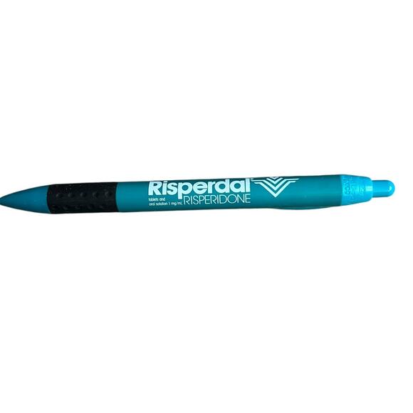 Risperdal (Risperidone) Blue Pharmaceutical Rep Pen Johnson & Johnson - Picture 3 of 6